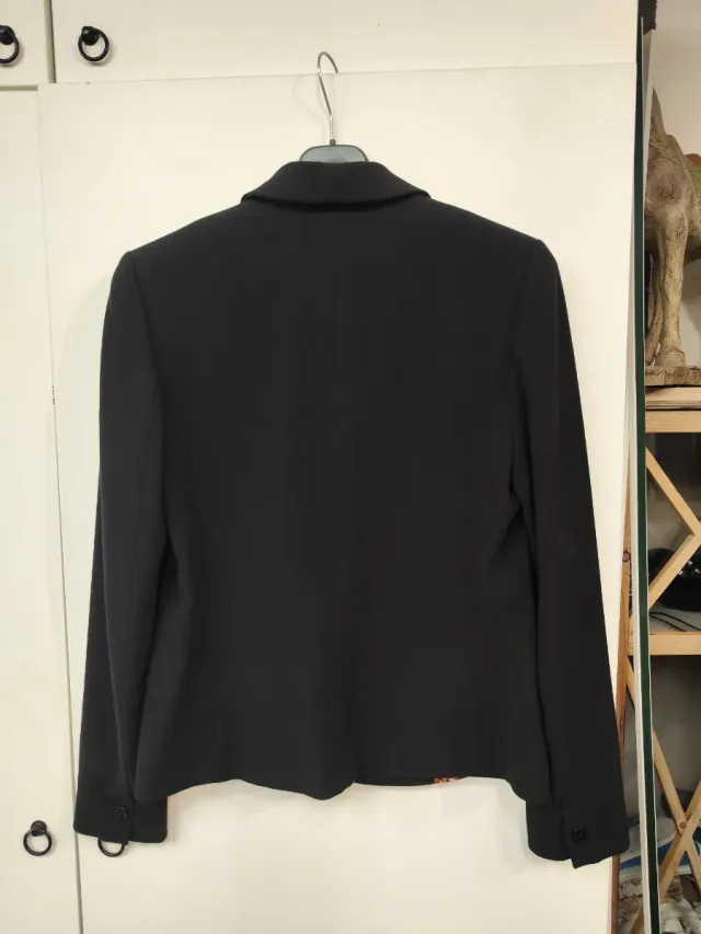 Blazer Scotch & Soda Negro con Forro Estampado