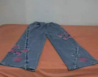 Pantalones vaqueros anchos niña 13-14 años