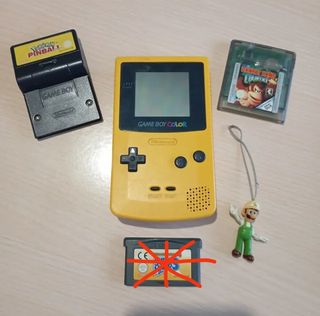 Nintendo Game Boy Color Amarillo + juegos+ luiji