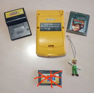Nintendo Game Boy Color Amarillo + juegos+ luiji
