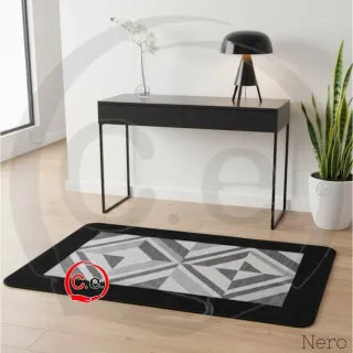 Tappeto moderno geometrico beige/grigio