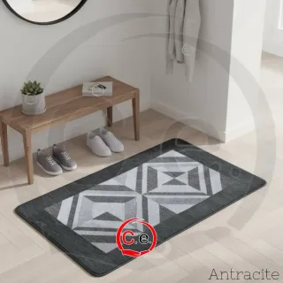 Tappeto moderno geometrico beige/grigio