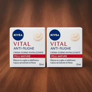 NIVEA Vital Anti-Rughe Crema Giorno 2x50ml