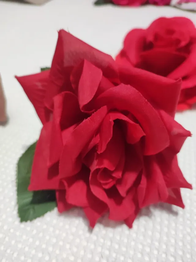 Ramillete flores flamenca rojas