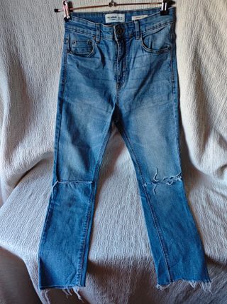 Pantalón vaquero pitillo Pull&Bear talla 36 hombre