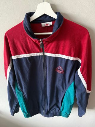 Chaqueta Vintage Kappa Velour Roja Azul Verde