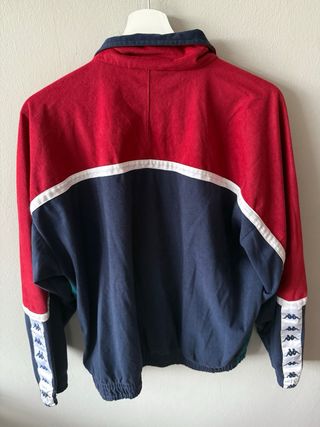 Chaqueta Vintage Kappa Velour Roja Azul Verde