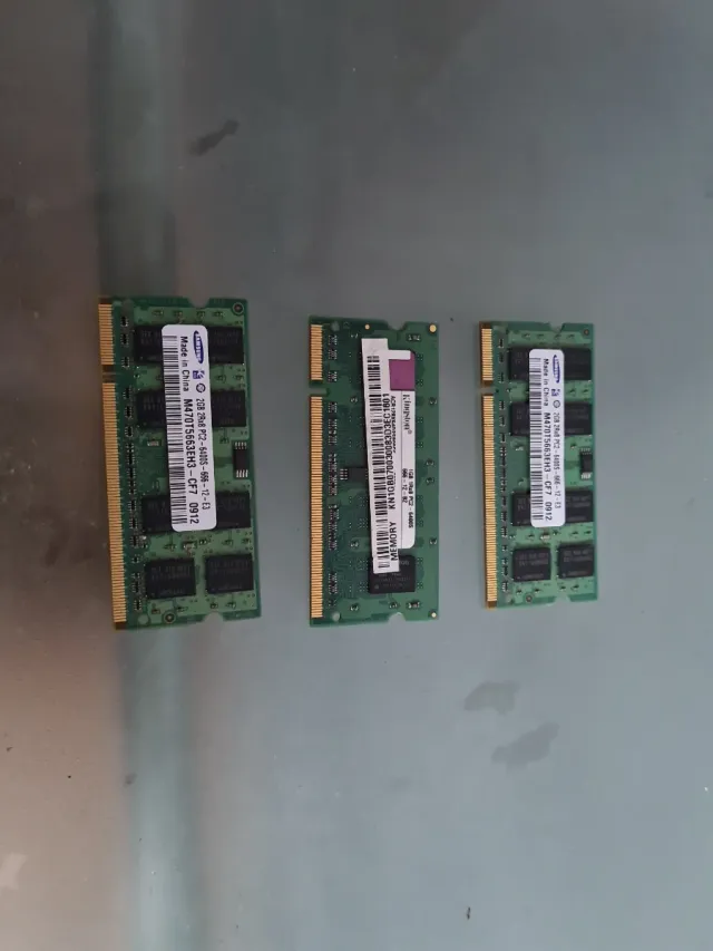 3x Memorias RAM DDR2 Portátil Samsung