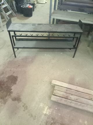 Zapatero de forja negro