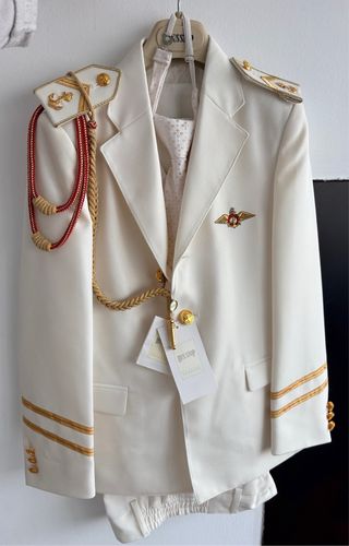 Traje Comunión Niño Bus Stop Blanco/Dorado