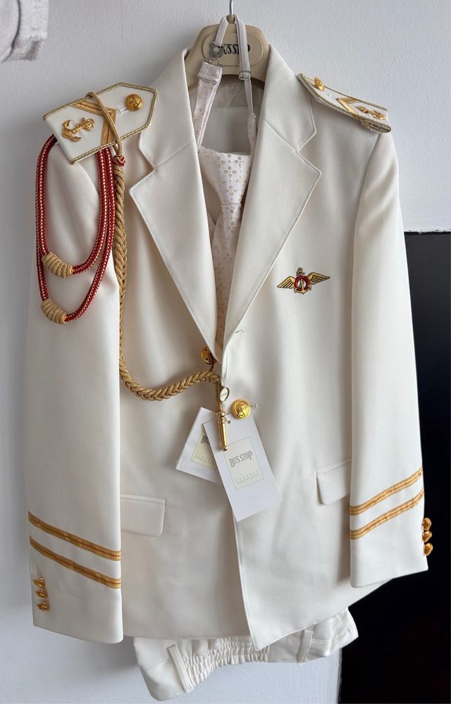 Traje Comunión Niño Bus Stop Blanco/Dorado