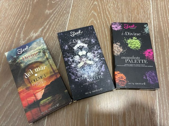 Paletas de sombras Sleek i-Divine (3 unidades)