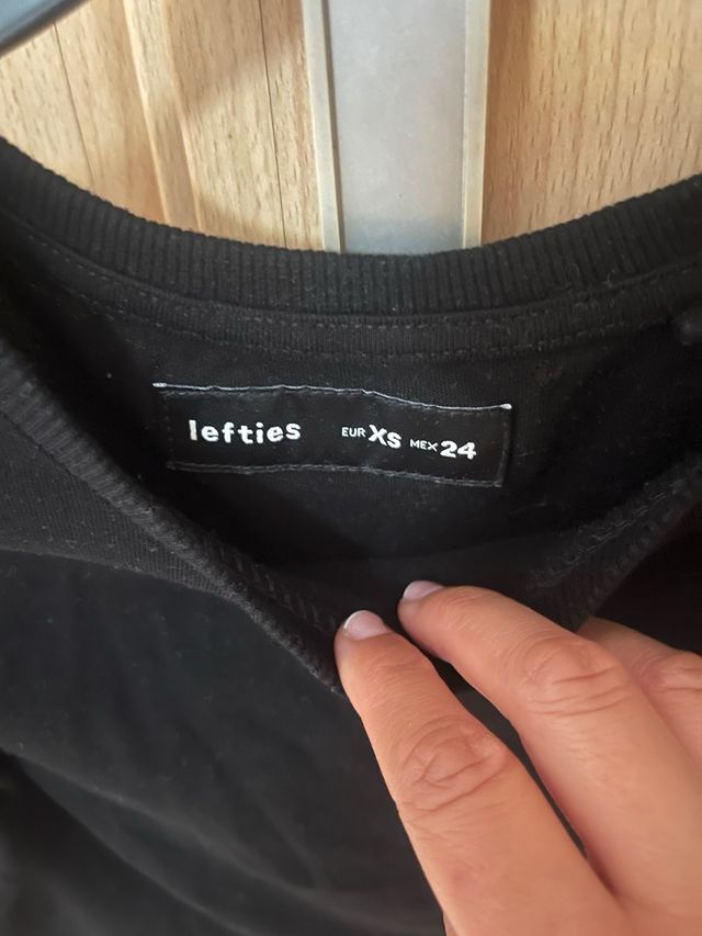 Camiseta negra Lefties Talla XS