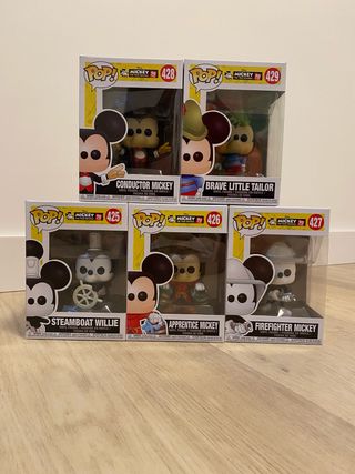 Lote 5 Funko Pop Mickey Mouse 90 Aniversario