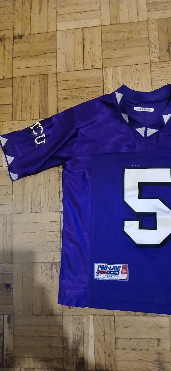 Camiseta Fútbol Americano TCU #5 Morada