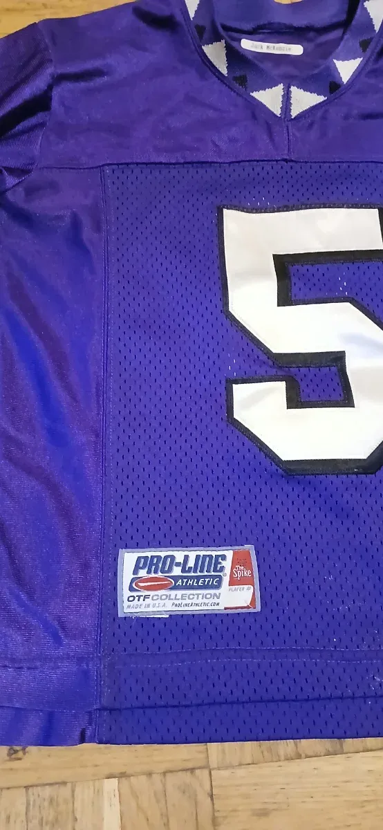 Camiseta Fútbol Americano TCU #5 Morada