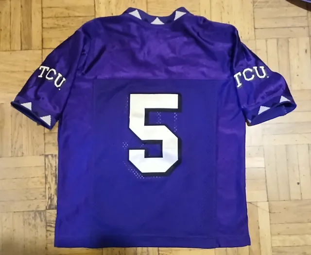 Camiseta Fútbol Americano TCU #5 Morada