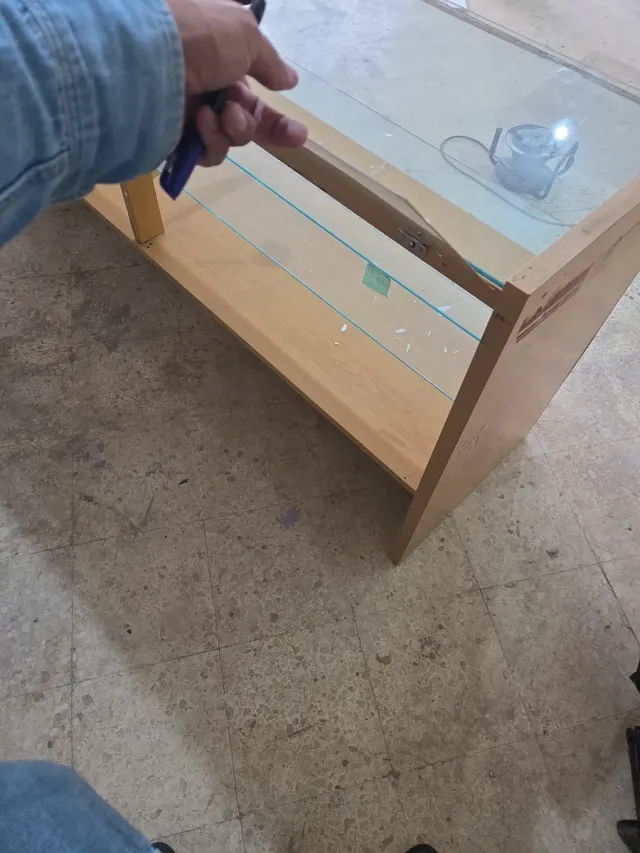 Mostrador Vitrina Tienda Madera y Cristal