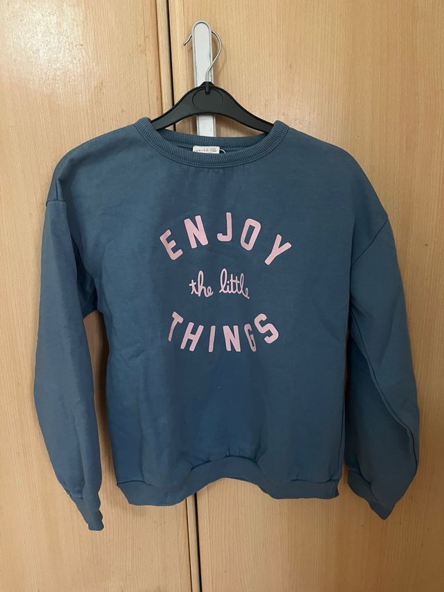 Sudadera Lefties azul y rosa T. 11-12 años