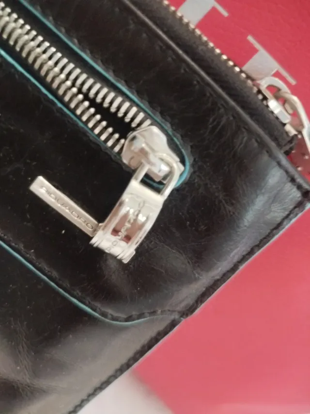 Bandolera Piel Piquadro Negra