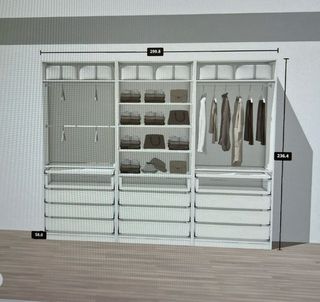 Guardaroba modulare Pax Ikea bianco