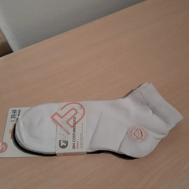 3 Pares Calcetines Tobilleros Mujer