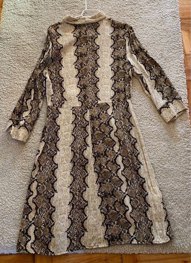 Vestido Mango estampado serpiente Talla M