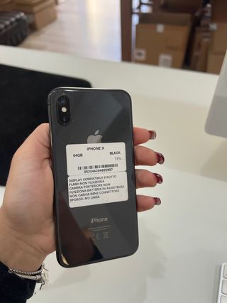 iPhone X 64GB Nero - Display Rotto