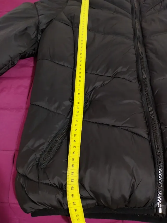 Cazadora acolchada negra mujer