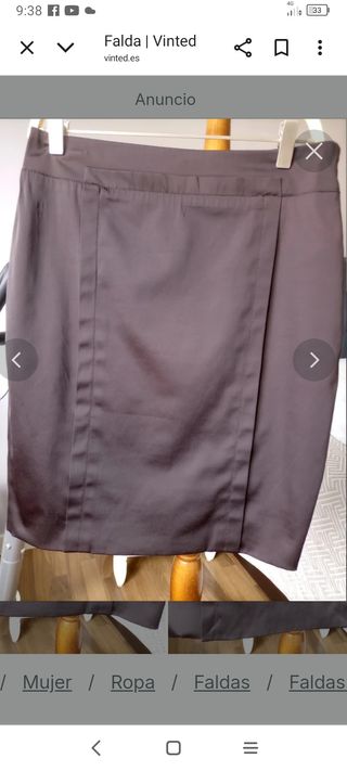 Falda marrón