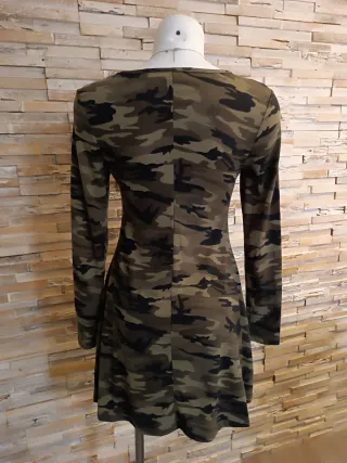Vestido Camuflaje Manga Larga