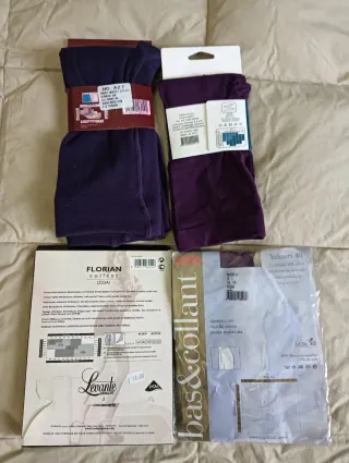 Set Collant Viola / Bordeaux varie denarature