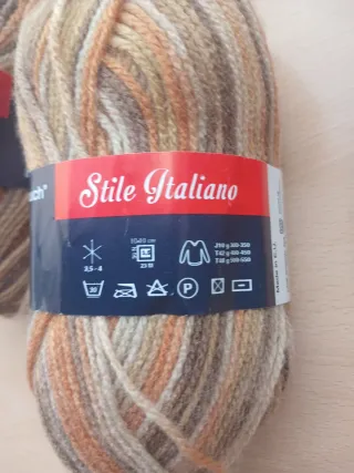 9 Ovillos Lana Mondial Crilly Stamped