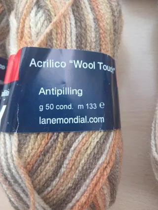 9 Ovillos Lana Mondial Crilly Stamped