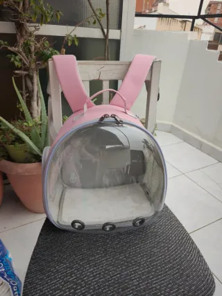 Mochila Transportín Cúpula para Mascotas