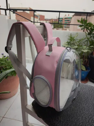 Mochila Transportín Cúpula para Mascotas