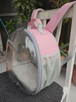 Mochila Transportín Cúpula para Mascotas