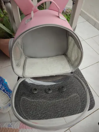 Mochila Transportín Cúpula para Mascotas
