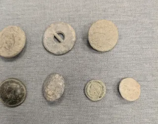 Lote de botones antiguos