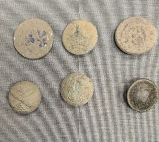 Lote de botones antiguos