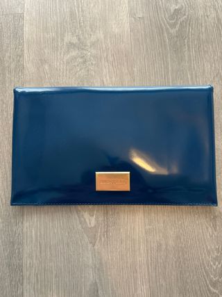 Bolso de mano Bimba y Lola azul y dorado