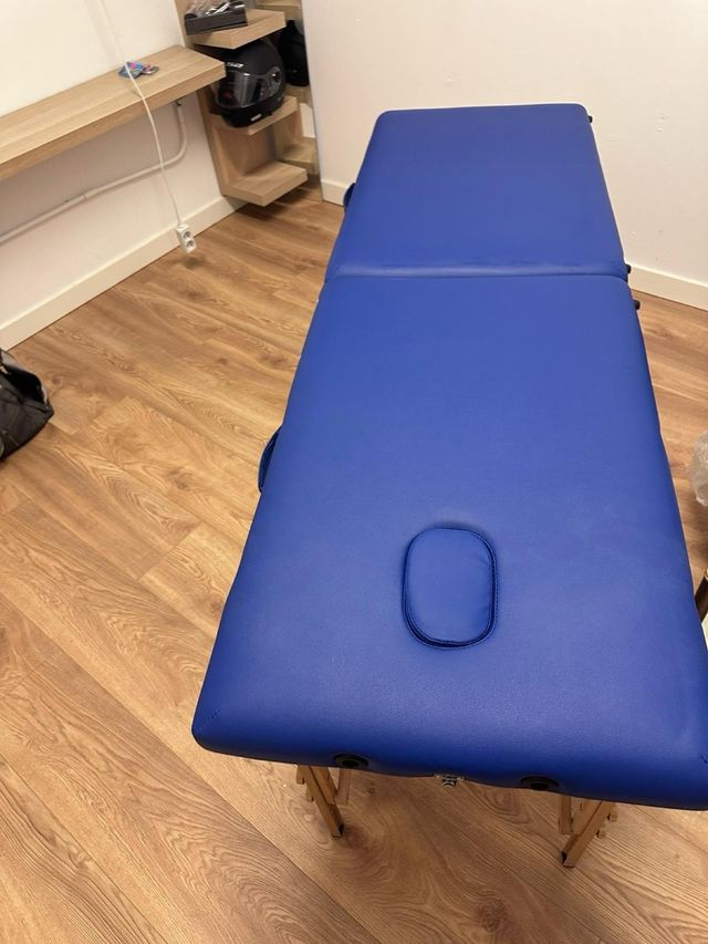 Camilla plegable negra