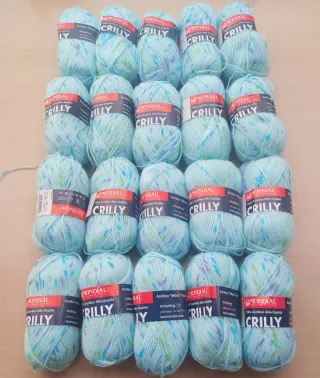 20 Ovillos Lana Mondial Crilly Stamped