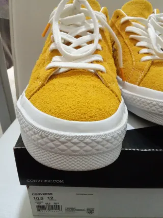 Converse sneakers scamosciate gialle uomo