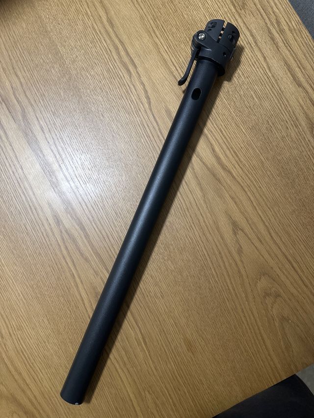 Manillar plegable negro para patinete