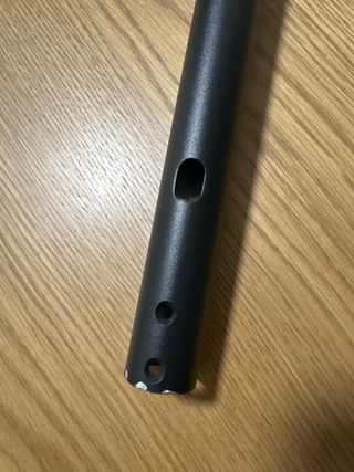 Manillar plegable negro para patinete