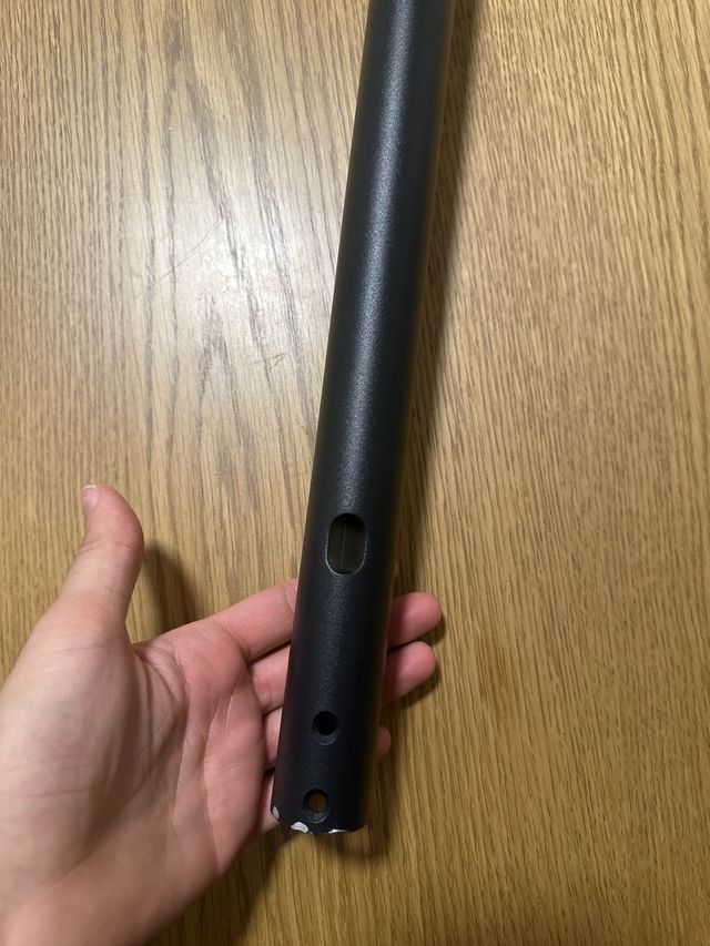 Manillar plegable negro para patinete