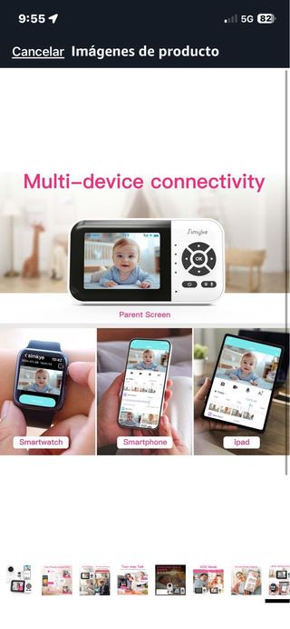 Vigilabebés Simyke con pantalla 2.8