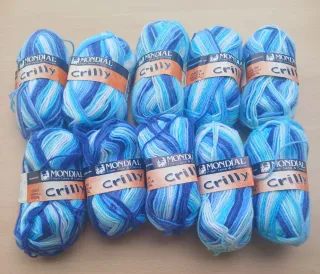 10 Ovillos Lana Mondial Crilly Stamped