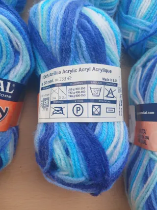 10 Ovillos Lana Mondial Crilly Stamped